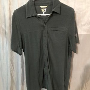 Mountain Hardwear black polo shirt